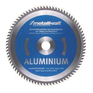 Tarcza piły do aluminium Metallkraft  Ø 230 x 2,4 x 25,4 mm