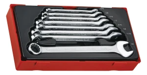 8-elementowy zestaw kluczy płasko-oczkowych calowych Teng Tools TT3592