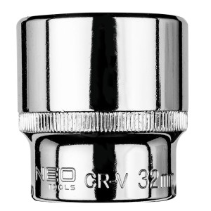 Nasadka sześciokątna stalowa CrV kwadrat 1/2", 32 mm Neo Tools