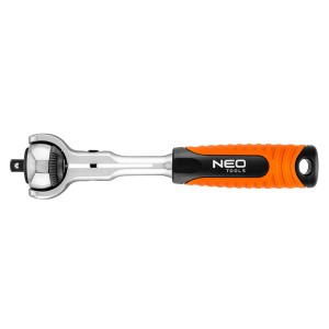 Grzechotka do nasadek stalowa CrV 1/4", 360°, 72T Neo Tools