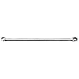 Klucz oczkowy stalowy CrV dwustronny z grzechotką, długi 17 mm Neo