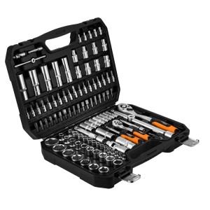 Zestaw kluczy nasadowych na prezent w walizce  Neo Tools 110 el.