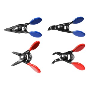 Zestaw mini szczypiec prostych zagiętych do pierścieni osadczych Neo Tools