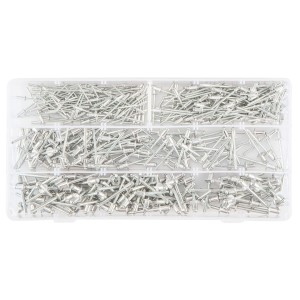 Nity zrywalne aluminiowe, zestaw 400 sztuk Neo Tools