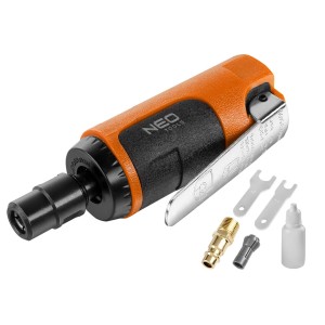 Szlifierka pneumatyczna prosta, 1/4";1/8" 6.3 bar -  6 mm/3mm, 25 000 rpm Neo