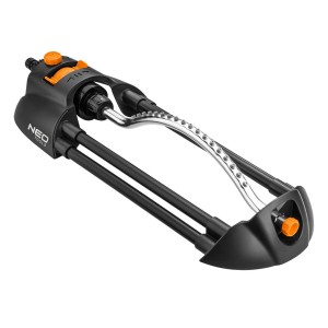 Zraszacz oscylacyjny, ogrodowy metalowy pałąk, 18 dysz, reg.siły strumienia Neo