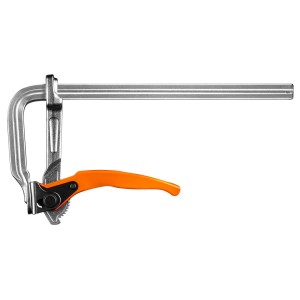 Ścisk stolarski zapadkowy 300 x 120 mm gruba szyna (F-clamp) Neo Tools