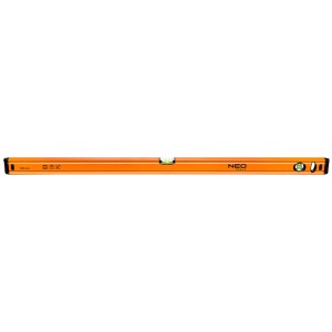 Poziomnica aluminiowa lekka 100 cm, 2 libelle frezowana poziomica Neo