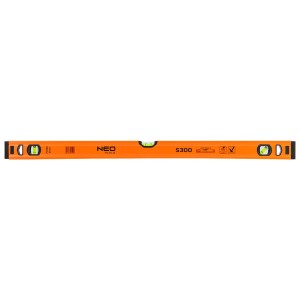 Poziomnica aluminiowa lekka S 300, 3 libelle frezowana poziomica, 80 cm Neo