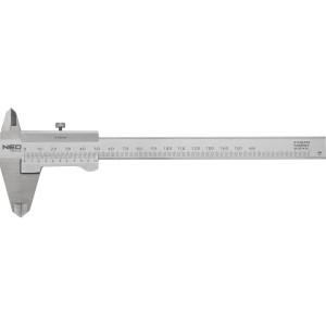 Suwmiarka z certyfikatem DIN, 150 mm, stal nierdzewna Neo