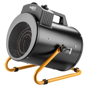 Nagrzewnica elektryczna mocna 5kW przemysł, regulacja ustawienia, IPX4 Neo