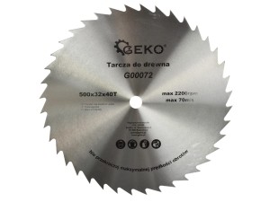 Tarcza do cięcia drewna widiowa 500x32x40T*3 do krajzegi PROFI