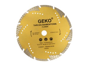Tarcza diamentowa 230mm "flower" GEKO PROF Geko