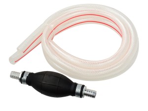 Ręczna pompka do paliwa 12mm z wężykami 2x1m - gruszkawarsztatowa Geko