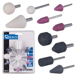 Kamienie szlifierskie 3mm/6mm 10el. Geko