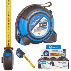 Miara zwijana przymiar zwijana 5mx19mm Dwustronna Double-side Geko