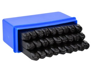 Numeratory litery 8mm/27el. ze wzmocnionej stali Geko