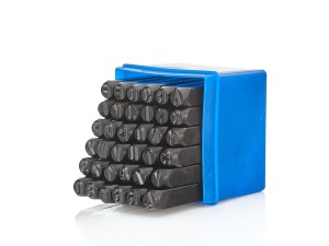 Numeratory litery i cyfry 8mm/36el. ze wzmocnionej stali Geko