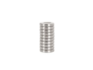 Magnes neodymowy walcowy z otworem na wkręt 14x3mm Geko