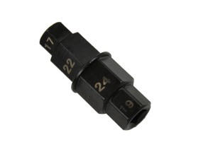 Nasadka klucz stalowy osi przedniego koła 17mm*19mm*22mm*24mm GEKO MOTO