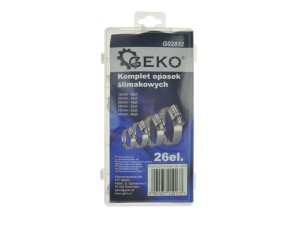 Zestaw opasek ślimakowych 26el GEKO MOTO
