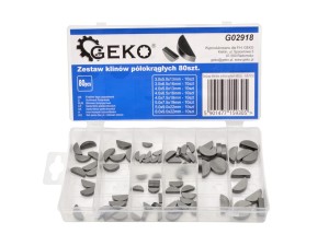 Zestaw klinów półokrągłych 80szt w pudełku. GEKO MOTO