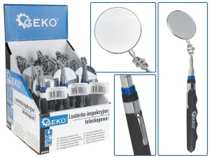 Lusterko inspekcyjne teleskopowe 24-69cm – kartonik wystawowy GEKO MOTO