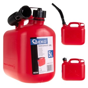 Kanister plastyk 5L + lejek GEKO MOTO
