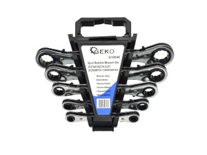 Kpl.kluczy oczk.z grzechotką 6-22mm 5el Geko