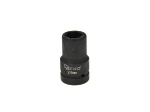 Nasadka udarowa 1" 24mm czarna Geko