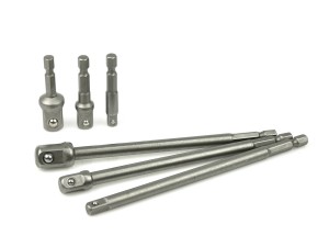 Kpl. adapterów do nasadek HEX 1/4" 3/8" 1/2" 6el. Geko