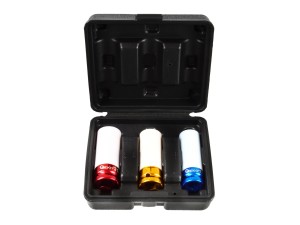 Zestaw nasadek udarowych alufelg 17mm 19mm 21mm Geko