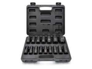 Zestaw nasadek udarowych długich 1/2" 10-32mm 16szt. Geko