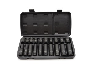 Zestaw nasadek udarowych długich i krótkich 1/2" 10-19mm Geko