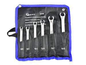 Klucze półotwarte do przewodów hamulcowych 6el. 8-18m Geko