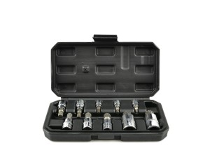 Zestaw nasadek spline 1/4 3/8 1/2  M4-M18 10el. Geko
