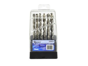 Kpl.wierteł srebrnych do met.GEKO 1-10mm/19sz Geko