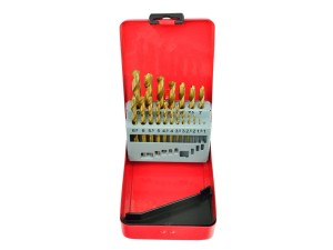 Kpl.wierteł 19szt.1-10mm HSS TiN met.bo Geko