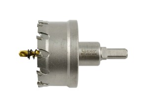 Otwornica widiowa - koronka do metalu 60mm z wiertłem tytanowym Geko