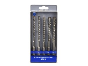 Kpl.wierteł SDS Plus do betonu 5-12mm,5el Geko