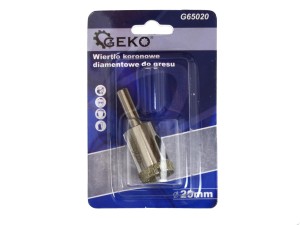 Wiertło koronowe diamentowe do gresu płytek ceramicznych 20mm Geko