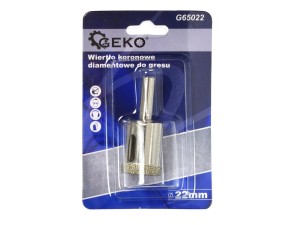Wiertło koronowe diamentowe do gresu płytek ceramicznych 22mm Geko