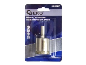 Wiertło koronowe diamentowe do gresu płytek ceramicznych 28mm Geko