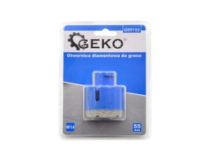Otwornica diamentowa do gresu płytek ceramicznych 55mm M14 Geko
