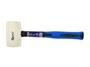 Młotek gumowy 16 OZ/600G/ biały Geko  r.fiberglas Geko
