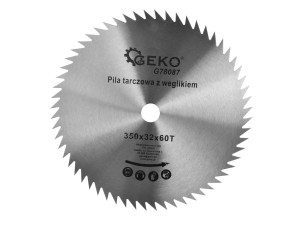 Tarcza do cięcia drewna 350x32x60T  bez widii (otwo Geko