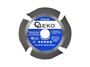 Tarcza do cięcia drewna 125X22,23mm 4T Geko