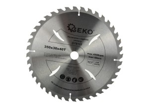 Tarcza do cięcia drewna 350x30x40T do piły stołowej / krajzegi Otwory chłodzącece Geko