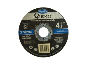 Tarcza do cięcia metalu GEKO  115x2 do nierdzewki INOX  Geko