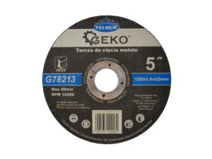 Tarcza do cięcia metalu GEKO  125x1.6 do nierdzewki INOX  Geko